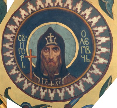 Heilige Grootvorst Igor II Olgovich van Kiev door Viktor Mikhaylovich Vasnetsov