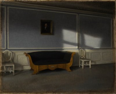 Zonneschijn in de woonkamer III, 1905 door Vilhelm Hammershøi