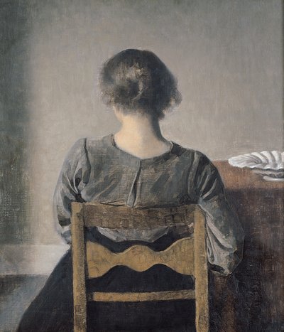 Rust door Vilhelm Hammershoi