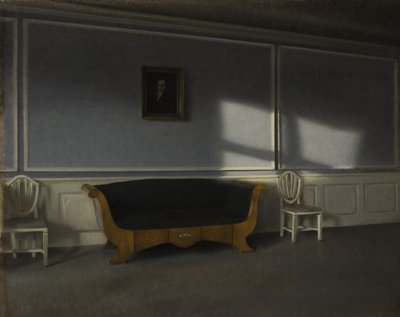 Zonneschijn in de Woonkamer III, ca. 1905 door Vilhelm Hammershoi