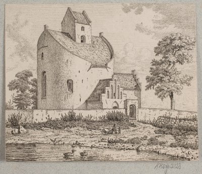 Kerk van Bjernede door Vilhelm Kyhn