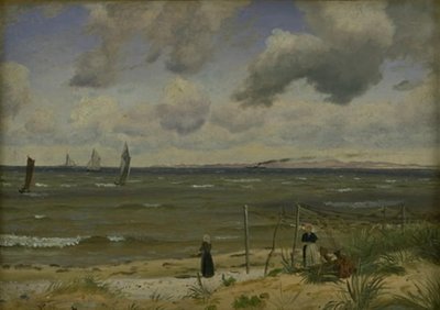 Hornbæk Strand in het Noorden van Seeland door Vilhelm Kyhn