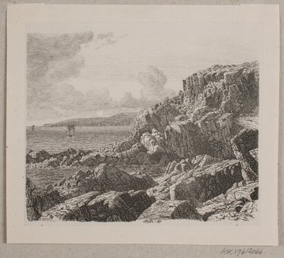 Kustpartij van Bornholm door Vilhelm Kyhn