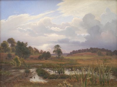 Landschap bij het bos Nordskoven, Jægerspris, Seeland door Vilhelm Kyhn