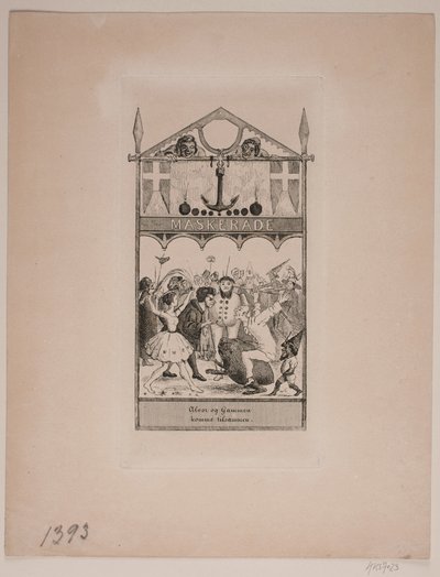 Maskerade door Vilhelm Kyhn
