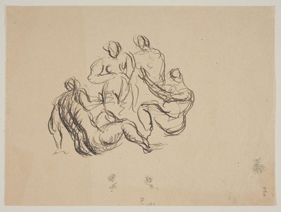 Compositie met vijf naakte vrouwen door Vilhelm Lundstrøm