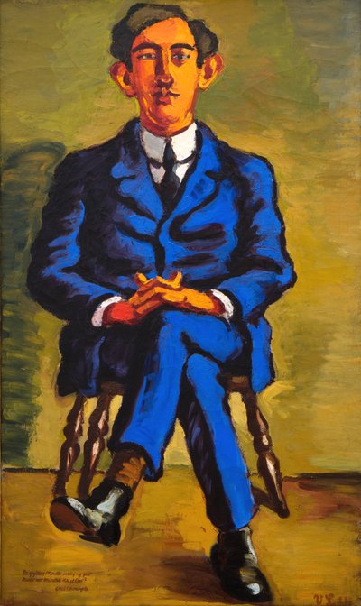 Portret van de dichter Emil Bønnelycke door Vilhelm Lundstrøm