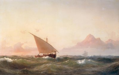 Voor de Noord-Afrikaanse kust door Vilhelm Melbye