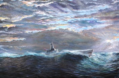 Ascensie van USS Puffer 10-17 oktober 1943, 2020 door Vincent Alexander Booth