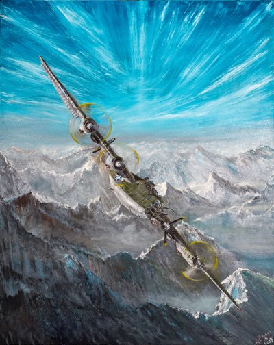 B-24 Liberator Zwitserse Landing 7 door Vincent Alexander Booth