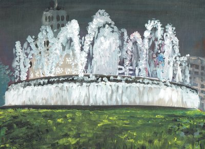 Barcelona nacht door Vincent Alexander Booth