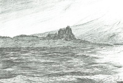 Duart Castle vanaf veerboot, 2007 door Vincent Alexander Booth
