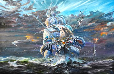 Stormscheppers Alle Oceanen en Zeeën op Aarde, 2020 door Vincent Alexander Booth
