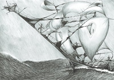 Stormscheppers Kaspische Zee, 2017 door Vincent Alexander Booth