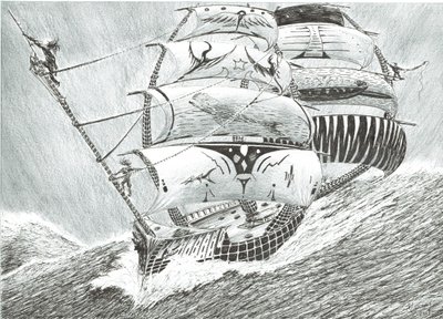 Storm Scheppers Ierse Zee door Vincent Alexander Booth