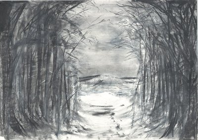 Bovenaan de laan Osmotherley door Vincent Alexander Booth