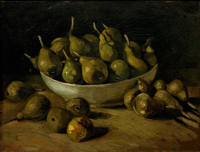 Stilleven met een aardewerken kom en peren, 1885 door Vincent van Gogh