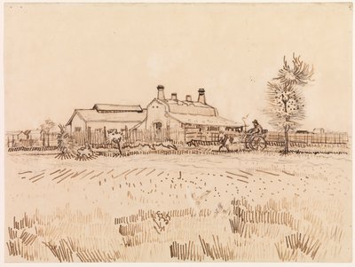 Een Tegelfabriek, 1888 door Vincent van Gogh