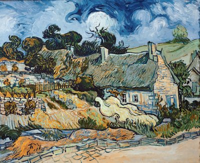 Chaumes de Cordeville in Auvers-Sur-Oise door Vincent van Gogh