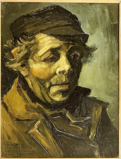 Hoofd van een boer door Vincent van Gogh