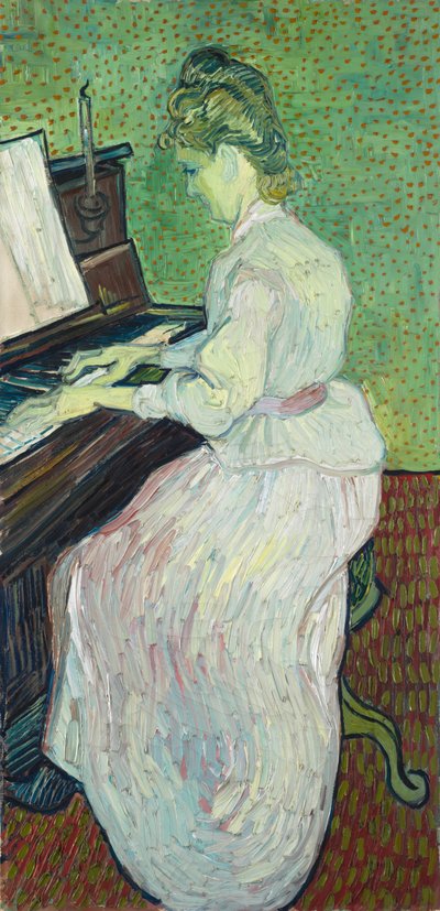 Marguerite Gachet aan de Piano door Vincent van Gogh