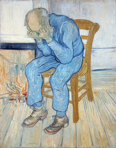Oude Man in Verdriet (Op de Drempel van de Eeuwigheid) 1890 door Vincent van Gogh