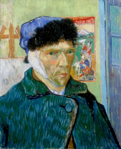 Zelfportret met verbonden oor, 1889 door Vincent van Gogh