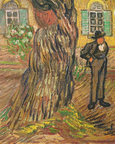 St. Paulus Ziekenhuis, St. Remy (detail) door Vincent van Gogh