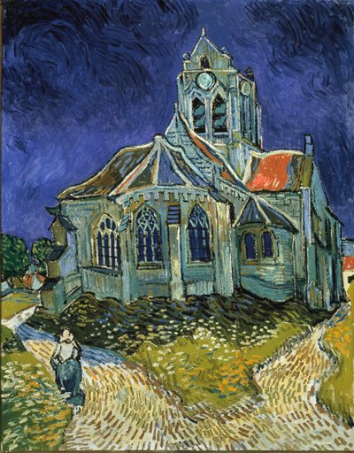 De kerk van Auvers door Vincent van Gogh