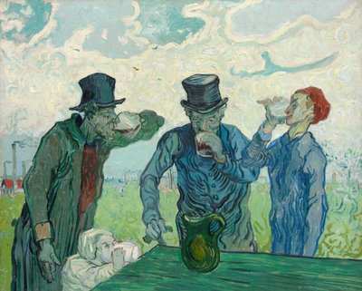 De drinkers door Vincent van Gogh
