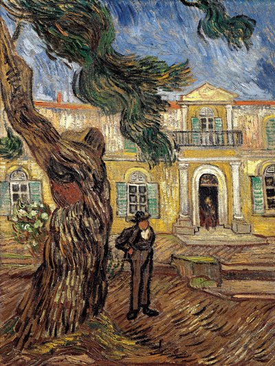Het ziekenhuis van Saint Paul in Saint Remy de Provence door Vincent van Gogh