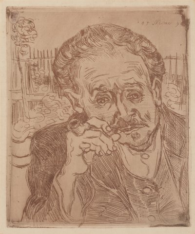 De man met de pijp: Portret van dokter Gachet door Vincent van Gogh
