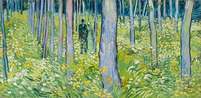 Onderhout met Twee Figuren door Vincent van Gogh