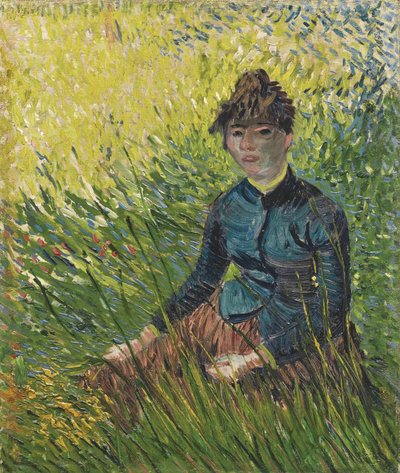 Vrouw in een tarweveld, 1887 door Vincent van Gogh