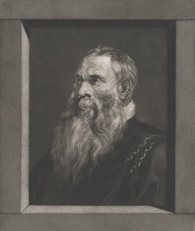 Portret van een oude man met een baard, ca. 1787-1851 door Vincenz Georg Kininger