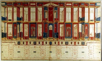 Pompeiaanse muurdecoraties door Vincenzo Brenna