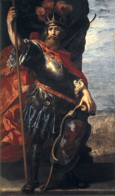 Portret van Athaulf koning van de Visigoten door Vincenzo Carducci