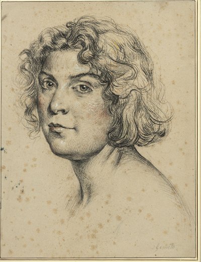 Portret van een vrouw door Vincenzo Gemito