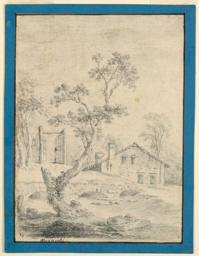 Landschap met boerderij door Vincenzo Martinelli