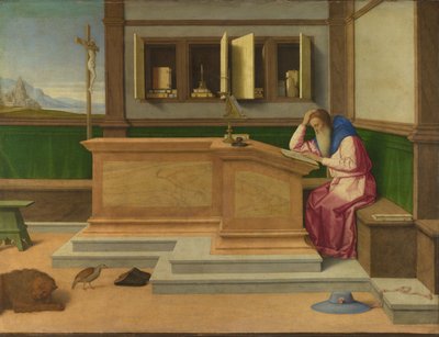 Sint Hiëronymus in zijn studeerkamer, ca. 1510 door Vincenzo di Biagio Catena