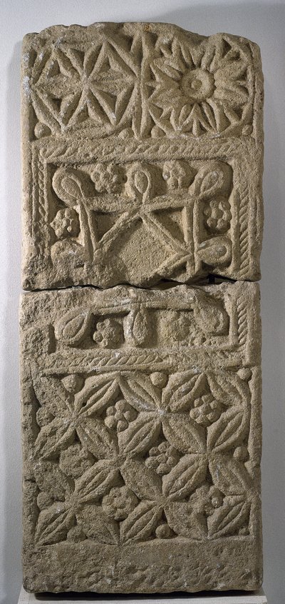 Visigotische grafsteen, 5e-6e eeuw door Visigothic