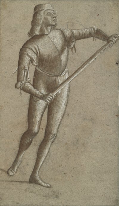 Carpaccio - Een gondelier (recto), circa 1514-1520 door Vittore Carpaccio