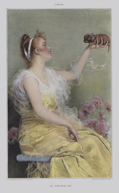 De pasgeborene door Vittorio Matteo Corcos