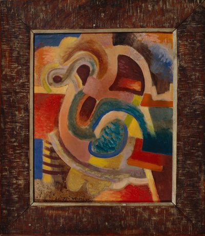 Abstracte compositie nr. 8, 1913 door Daniel Vladimir Baranoff Rossine