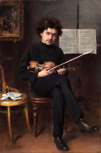 Portret van de violist en componist Jan Kubelik, 1908 door Vladimir Egorovic Makovsky