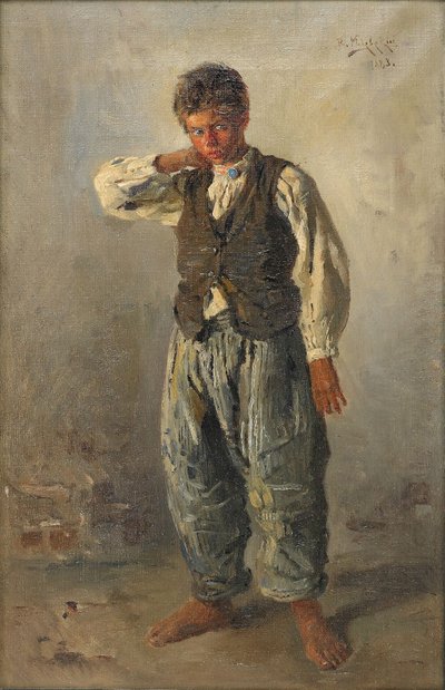 De jonge straatjongen, 1883 door Vladimir Egorovic Makovsky