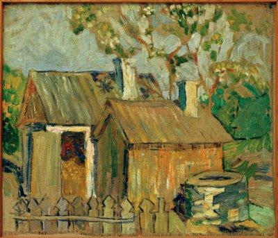 Landschap met bloemen door Vladimir Lefgravovitch Tatline