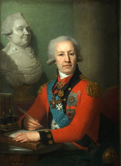 Portret van baron Alexei Vasilyev, 1800 door Vladimir Lukich Borovikovsky