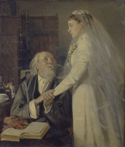 Voor de bruiloft. Afscheid door Vladimir Yegorovich Makovsky