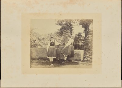 Slovenen van het Gail Thal, in vakantiekostuum, Karinthië door W.D. Howard and F.H. Lloyd